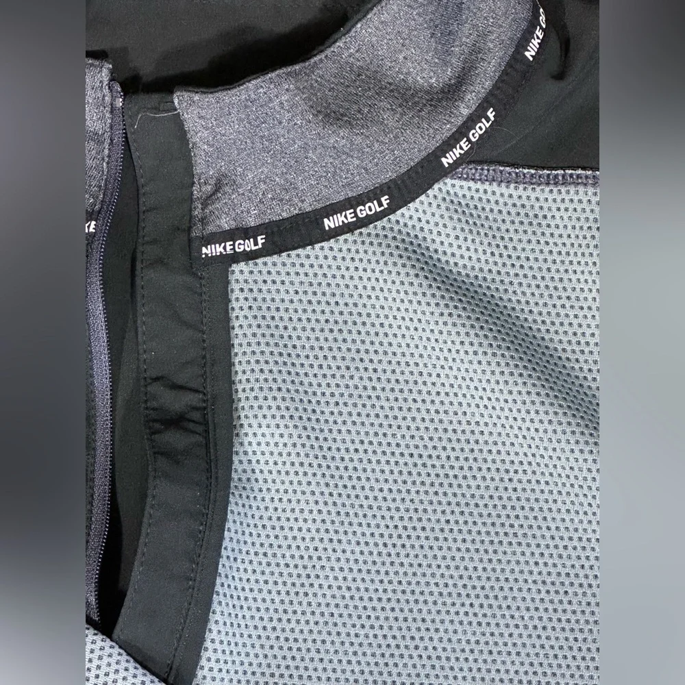 Nike Golf Men's Golf Black Quarter-Zip Pullover Large - Picture 11 of 12